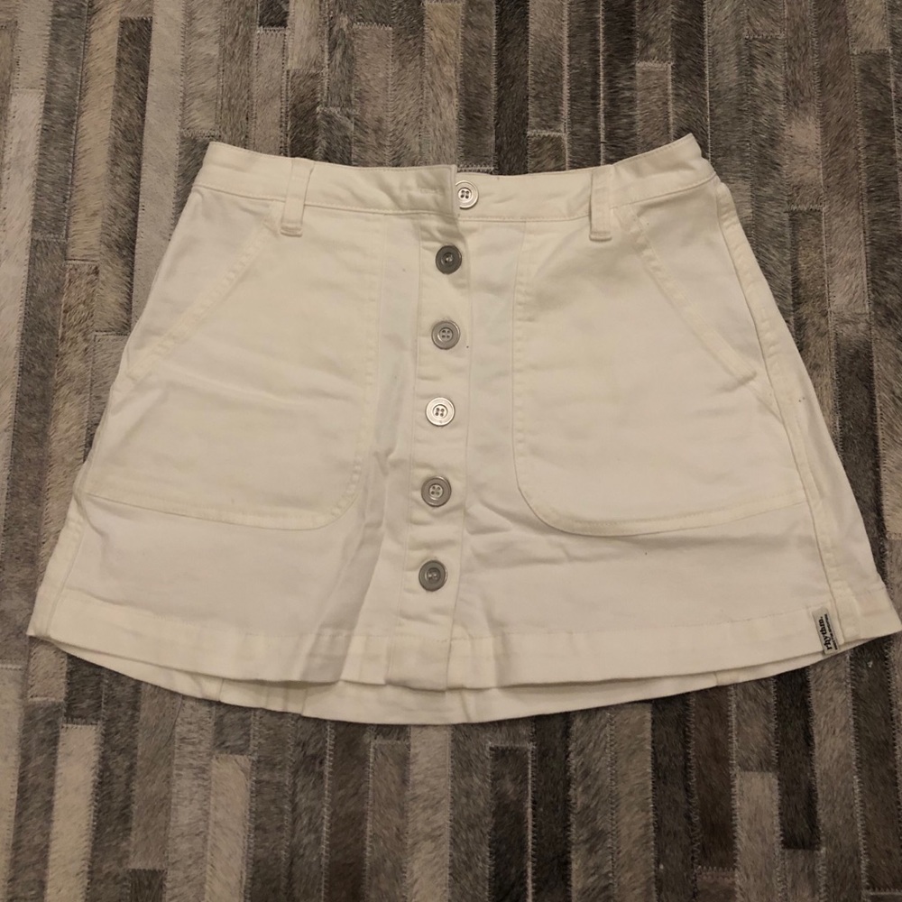 Women’s White Denim Skirt